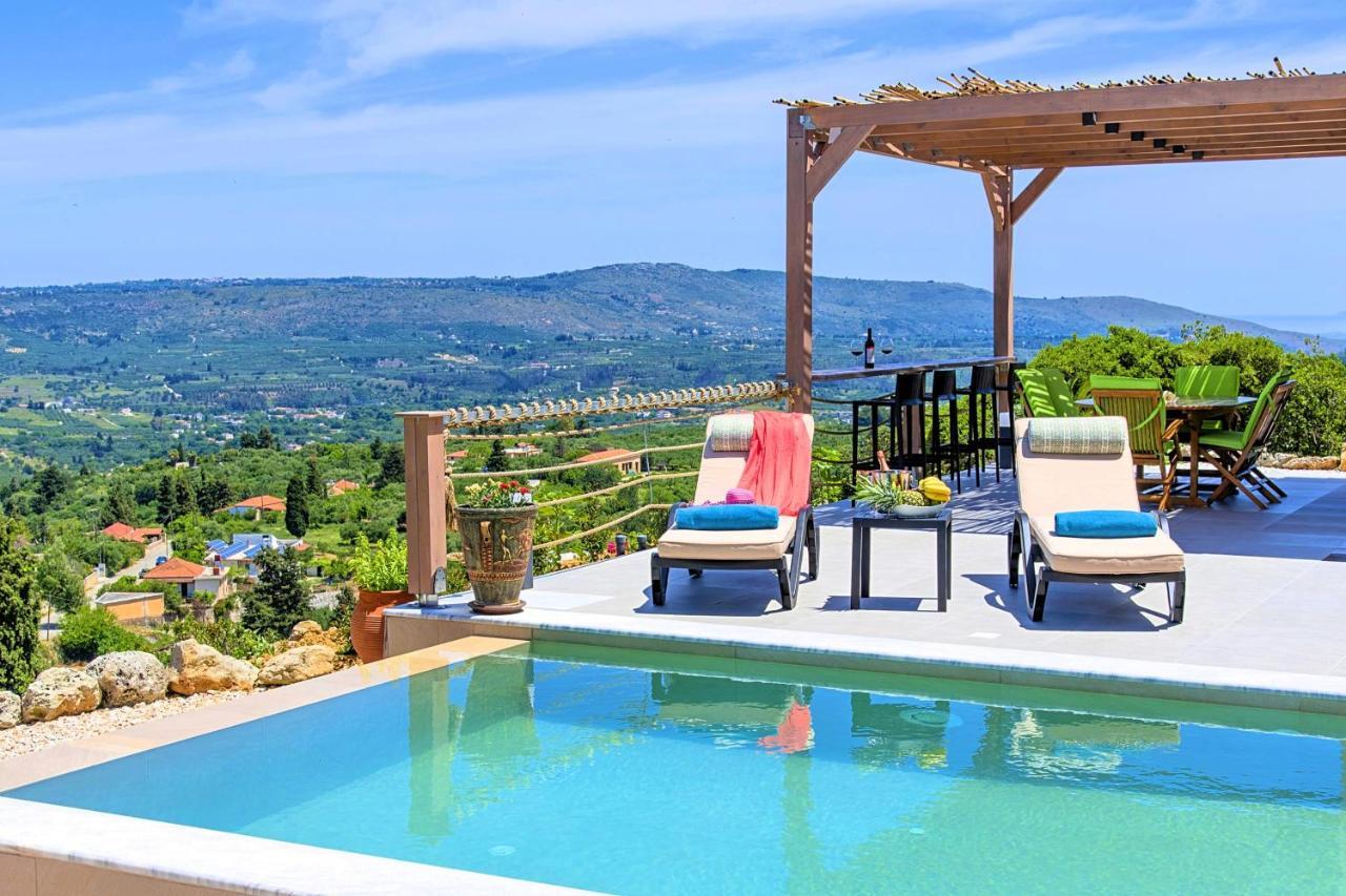Villa Vardis Heated Pool Vryses المظهر الخارجي الصورة