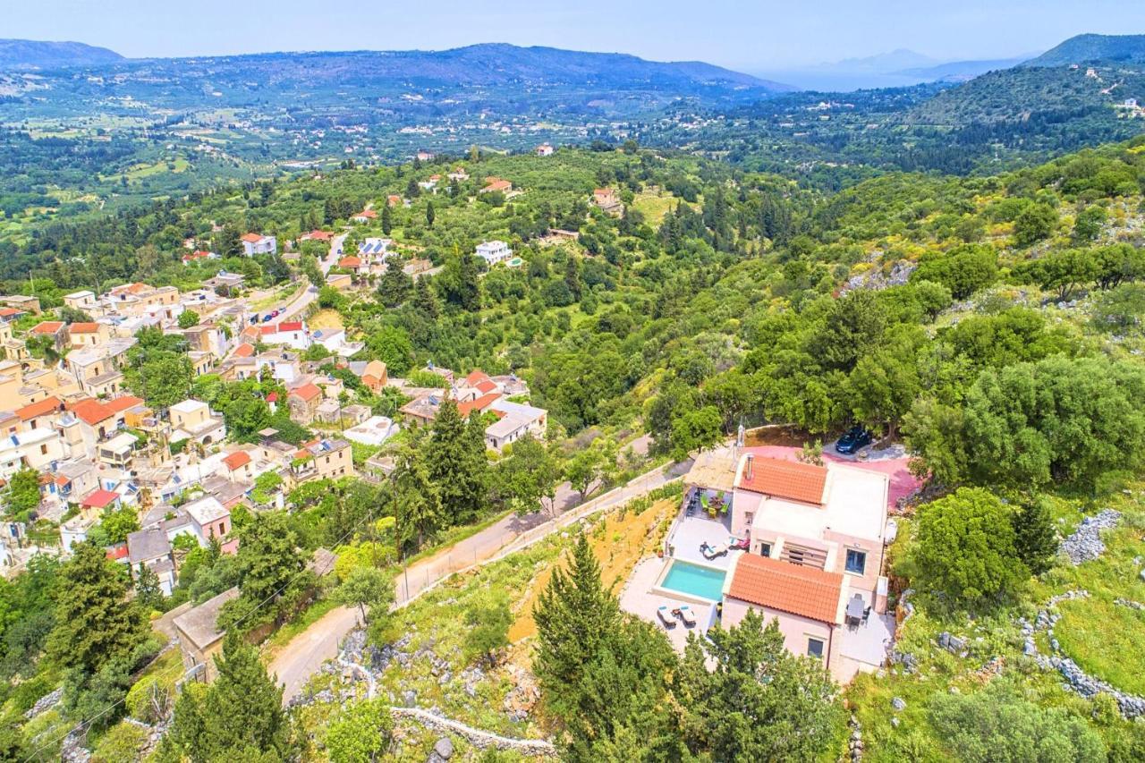 Villa Vardis Heated Pool Vryses المظهر الخارجي الصورة
