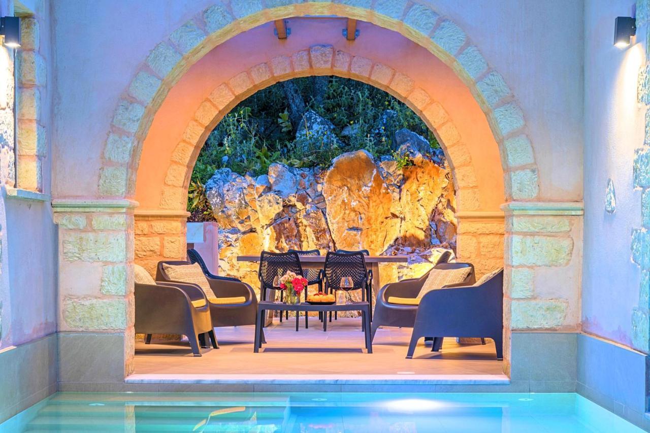 Villa Vardis Heated Pool Vryses المظهر الخارجي الصورة