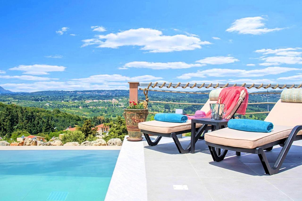 Villa Vardis Heated Pool Vryses المظهر الخارجي الصورة