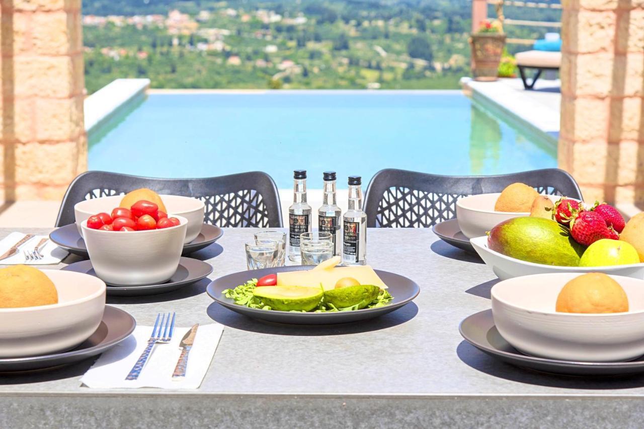 Villa Vardis Heated Pool Vryses المظهر الخارجي الصورة