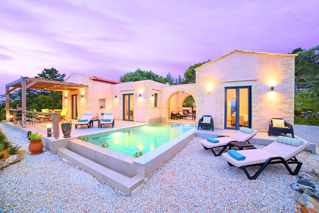 Villa Vardis Heated Pool Vryses المظهر الخارجي الصورة