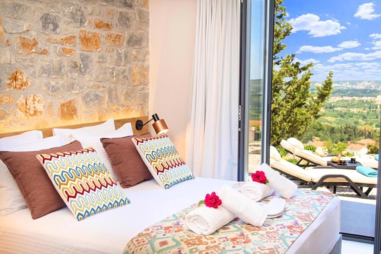 Villa Vardis Heated Pool Vryses المظهر الخارجي الصورة