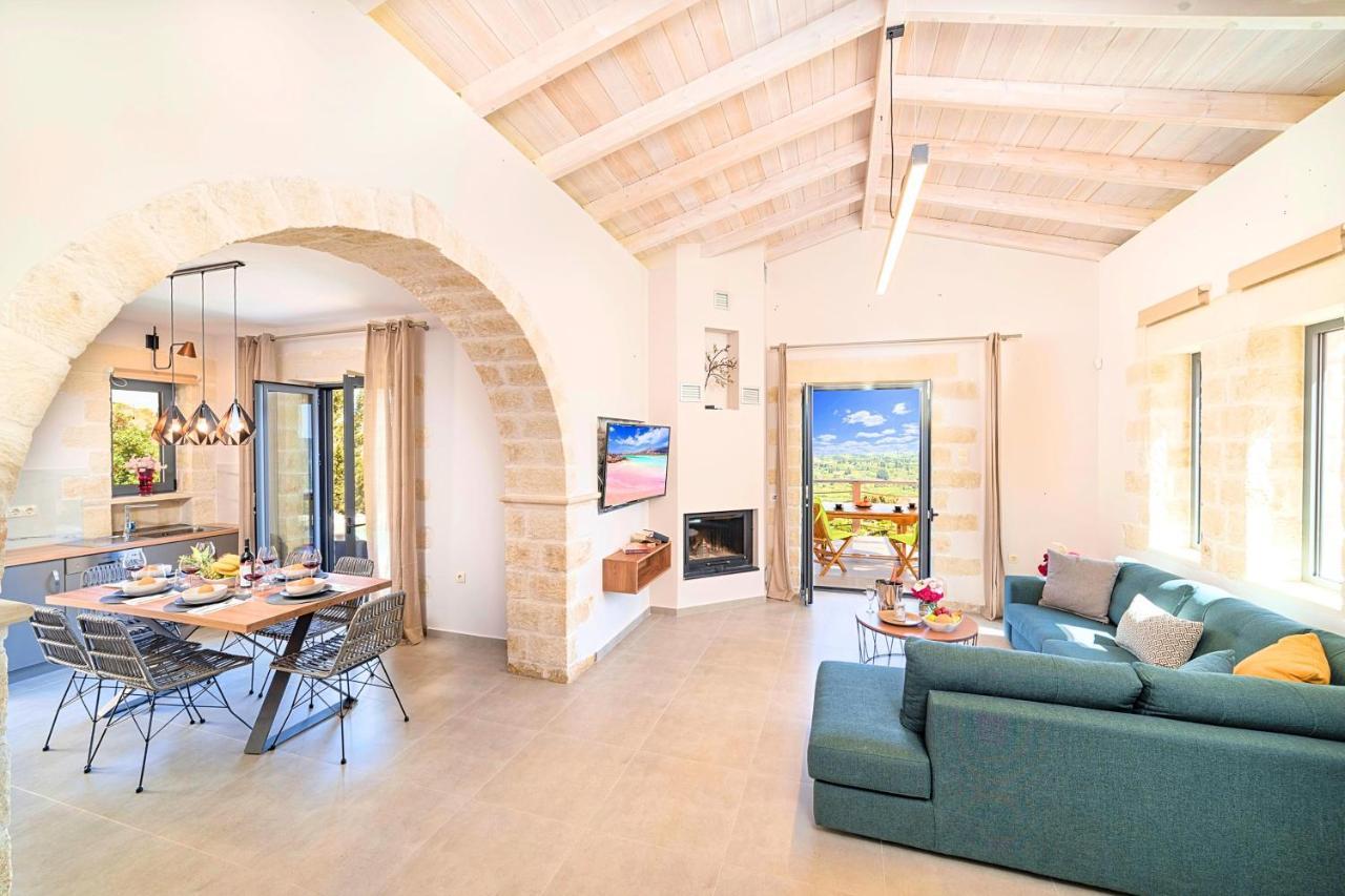 Villa Vardis Heated Pool Vryses المظهر الخارجي الصورة